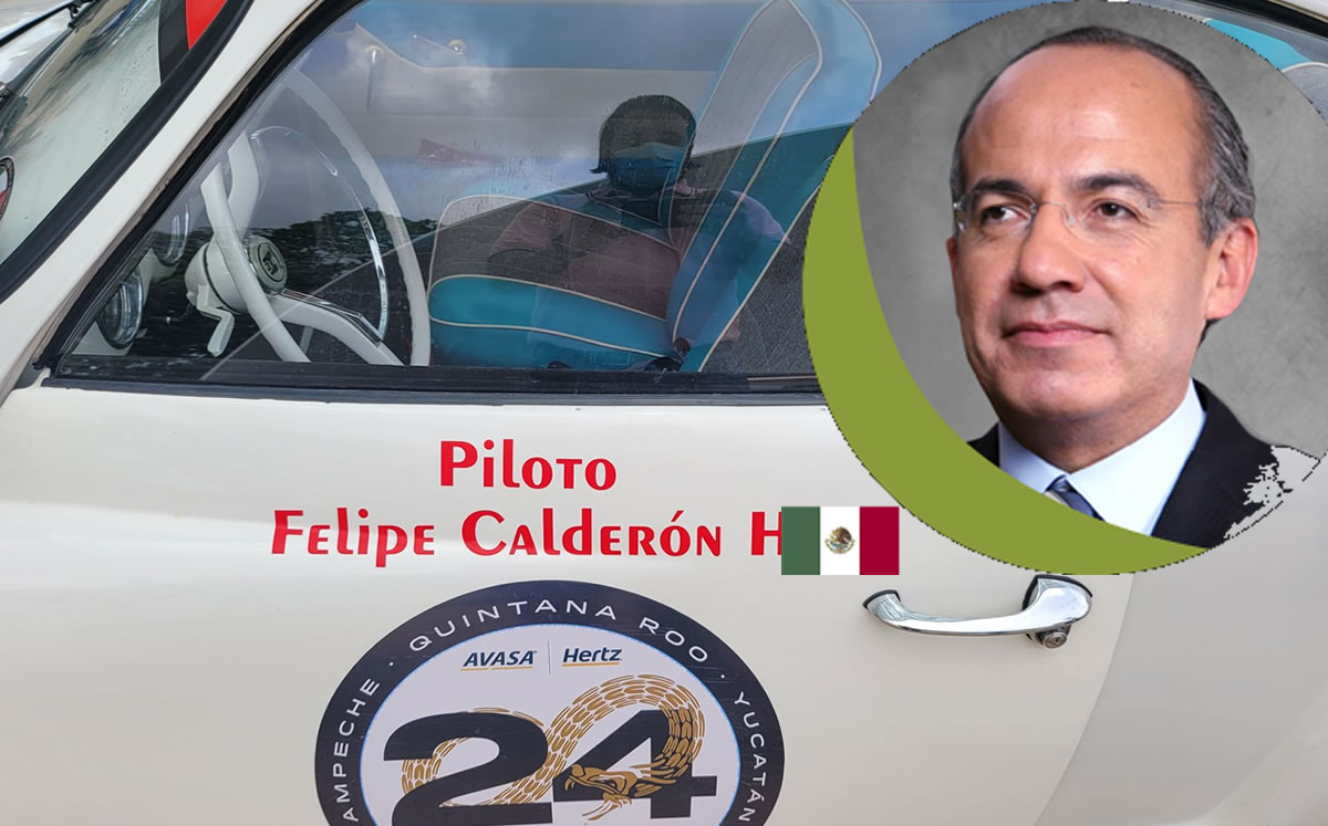 El auto donde participa el exmandatario.