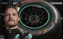 Así luce la llanta de Bottas.