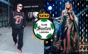 Los artistas fueron mostrados en las redes de Santos (Instagram)