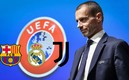 La UEFA tomará cartas en el asunto contra los impulsores de la Superliga europea. FOTO: AFP.