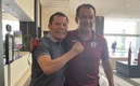 Chávez se encontró con Juan Reynoso (Twitter @Jcchavez115)