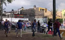Usaron piedras como proyectiles en el enfrentamiento (Captura)