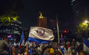 Afición de Cruz Azul llenó el Ángel de la Independencia. (Foto: AFP)
