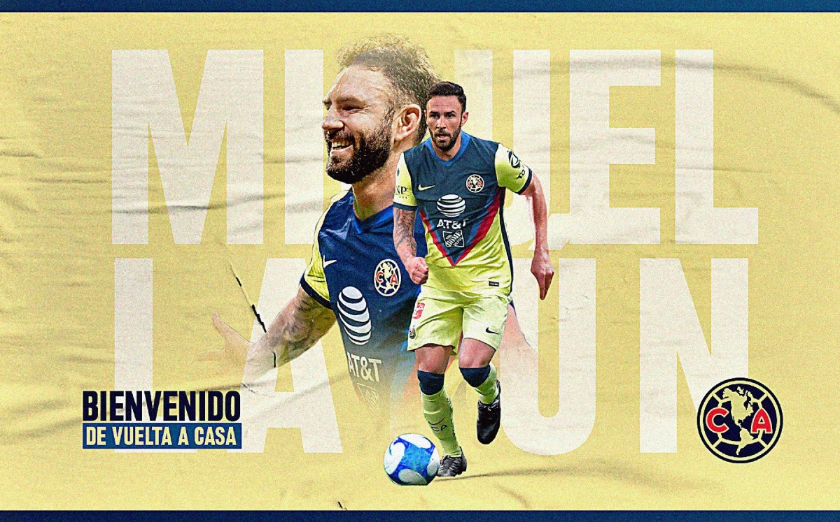 Así luce la postal con la que le dieron la bienvenida a Layún. FOTO: Club América.