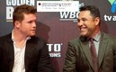 Óscar de la Hoya y Canelo Álvarez en su época de buena relación. FOTO: Mexsport.