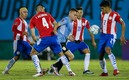 El Cabecita fue titular con su Selección ante los guaraníes. Foto: AFP
