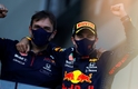 Checo Pérez y Chris Horner celebrando en Azerbaiyán