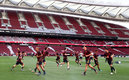 El entrenamiento de  La Roja. (Reuters)