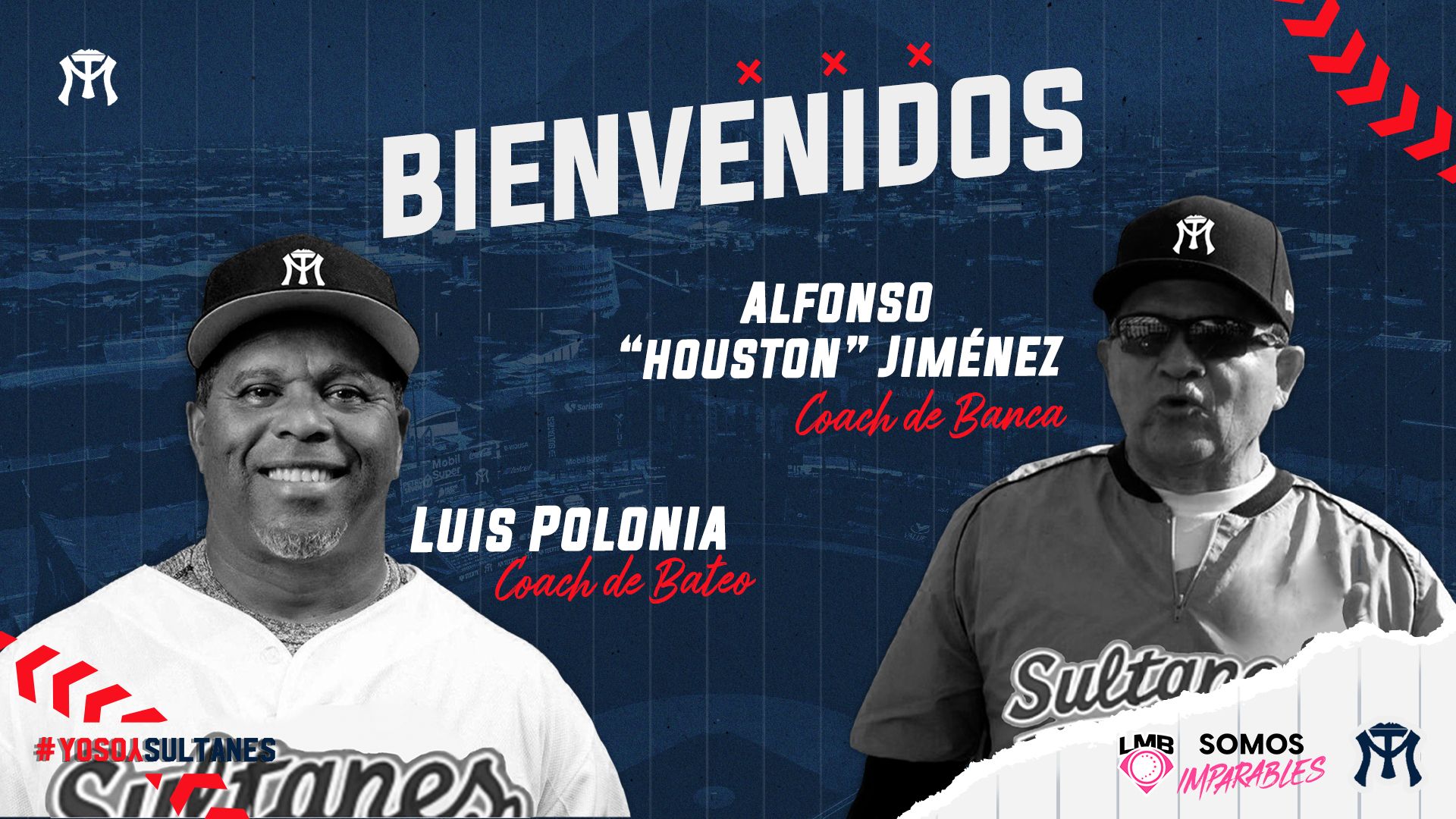 Luis Polonia y Alfonso Jiménez, nuevos coaches de los Sultanes