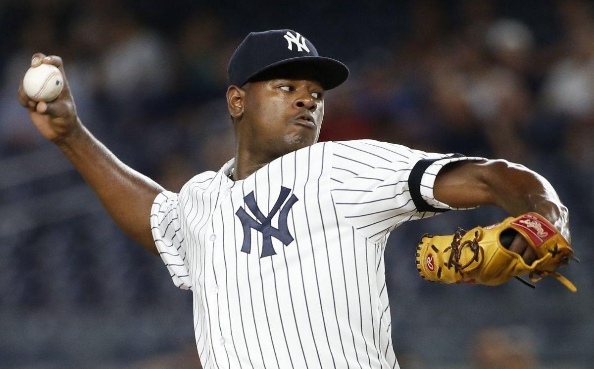Luis Severino no ha lanzado para los Yankees desde la temporada de 2019. (AP)