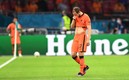Blind salió llorando del partido entre Holanda y Ucrania. Foto: Reuters