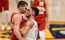 Jokic fue expulsado en el tercer cuarto (AFP)