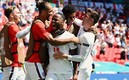 Raheem Sterling marcó el primer gol de Inglaterra en la Euro (FOTO: AFP)