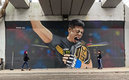 El mural en honor a Brandon Moreno. (Foto: Instagram: mode_awc)