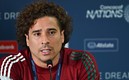 El arquero del Tri durante la conferencia de prensa este sábado. Foto: Imago7