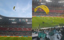 El paracaidista que irrumpió en la Euro 2020 sería un activista de Greenpeace. (Foto: Twitter)