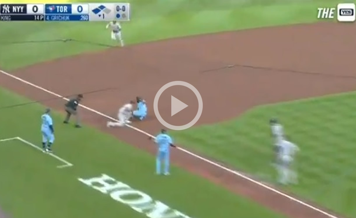 ¡ESPECTACULAR! Yankees logra un triple play frente a Toronto [VIDEO]