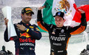 Checo Pérez felicitó a Pato O'Ward. (Fotos: AFP y @PatricioOWard)