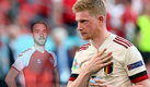 Kevin De Bruyne anotó el de la victoria para Bélgica contra Dinamarca. (AFP | Footy Renders)