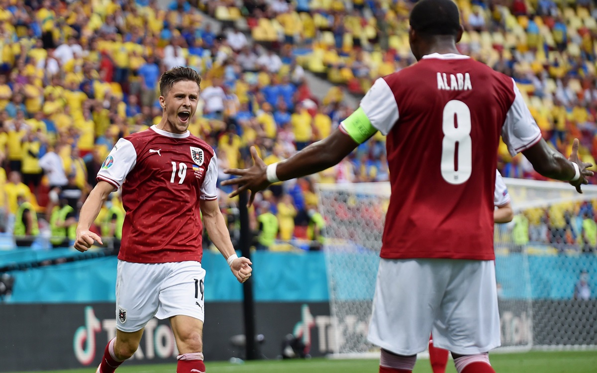 Austria se quedó con el segundo lugar del Grupo C tras vencer a Ucrania. (Twitter @EURO2020)