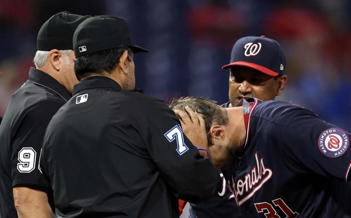 "Solo sudor", eso encontró el umpire Alfonso Márquez en Scherzer