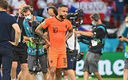 Memphis Depay tras la eliminación de Holanda de la Euro 2020. (Foto: AFP)