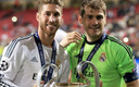 Iker Casillas y Sergio Ramos tras ganar la Champions League. (Instagram @ikercasillas)