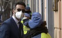Luque llegó a la fiscalía para rendir su declaración. Foto: AFP