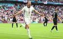 Harry Kane grita a todo pulmón su tanto ante los alemanes en Wembley. FOTO: Reuters.