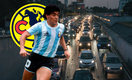 La historia que Maradona contó cuando estuvo atrapado en la CDMX rumbo al Estadio Azteca