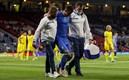 Así se fue el ucraniano de la cancha. Foto: AFP