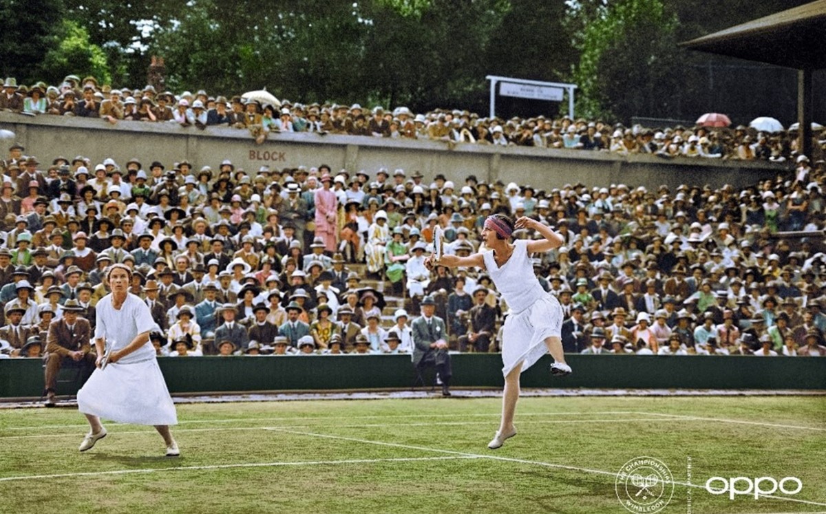 La pionera de la moda Suzanne Lenglen junto a Elizabeth Ryan; una de las primeras imágenes que aparecieron retratando a jugadoras de tenis de forma at