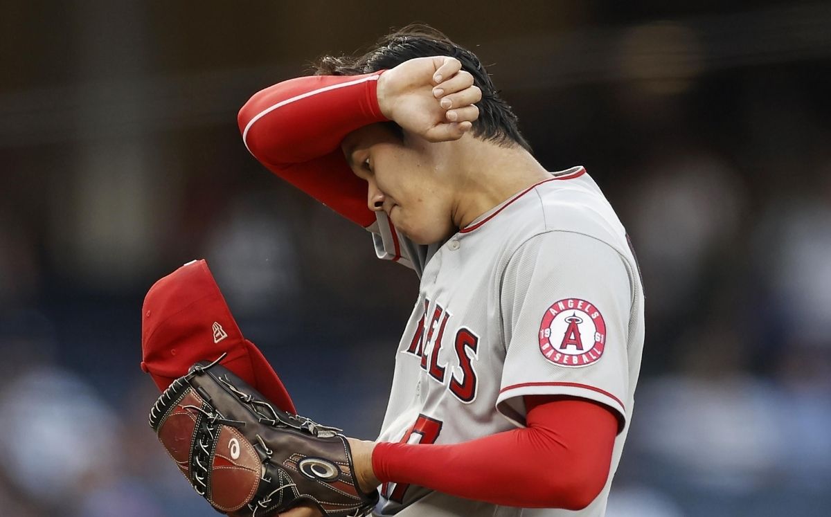 Shohei Ohtani no había recibido más de cinco carreras en una apertura en MLB. (AP)