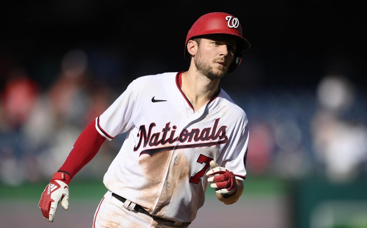 Trea Turner se convirtió en el primer jugador en batear el ciclo en su cumpleaños. (AP)