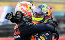 Verstappen y Checo tienen una buena relación. (Foto: AFP)