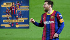 Lionel Messi debutó el 16 de octubre del 2004 con el Barcelona. (AFP)