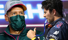 Checo Pérez cumplió 200 carreras en F1 y Vettel lo felicitó de forma singular. (Reuters)