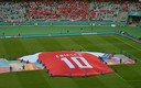 Uno de los homenajes a Christian Eriksen en la Euro 2020. (Twitter @EURO2020)