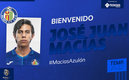 Macías es nuevo jugador de loa Azulones (Twitter @GetafeCF)