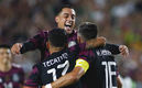 Rogelio Funes Mori celebra su debut con México. (Foto: Mexsport)