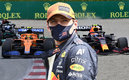 Verstappen señaló que Norris no se merecía la sanción. (Fotos: AFP)