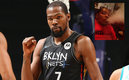 Kevin Durant es uno de los principales impulsores para que la NBA permita el uso lúdico de la marihuana (AFP)