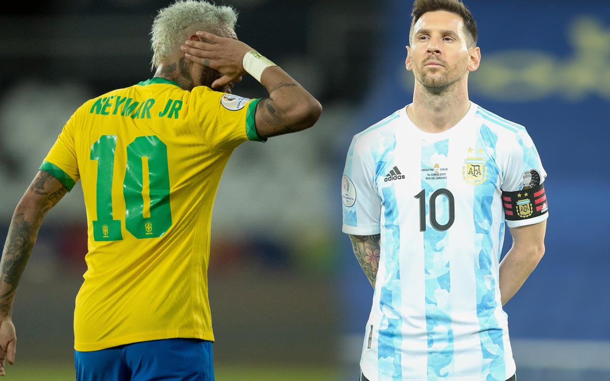 Brasil y Argentina se disputarán el título de la Copa América. (Twitter @CBF_Futebol / @Argentina)
