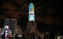 La imagen de Leo sirve de motivación en Rosario previo a la Final donde Argentina busca el título de la Copa América. Foto: AFP