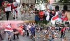 Destrososos en Londres previo a la Final de la Euro 2020. (AFP)