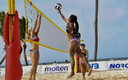 Atenas Gutiérez y Katherine Albarrán, Torneo Continental de Voleibol de Playa. Foto: NORCECA