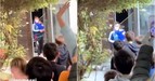 Messi salió de su casa a celebrar con los vecinos