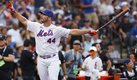 Pete Alonso ganó el trofeo del Home Run Derby en 2019 y 2021. (AFP)