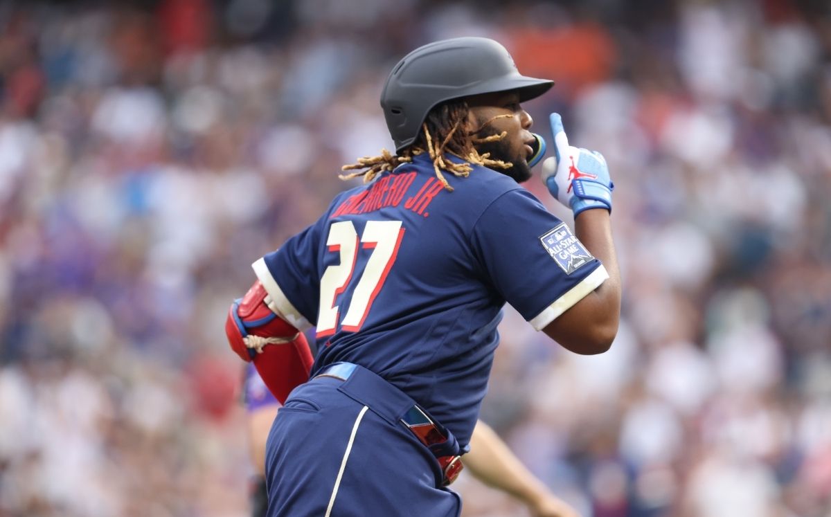 Vladimir Guerrero Jr. se fue para la calle en su primer All-Star Game en Grandes Ligas. (@MLB)