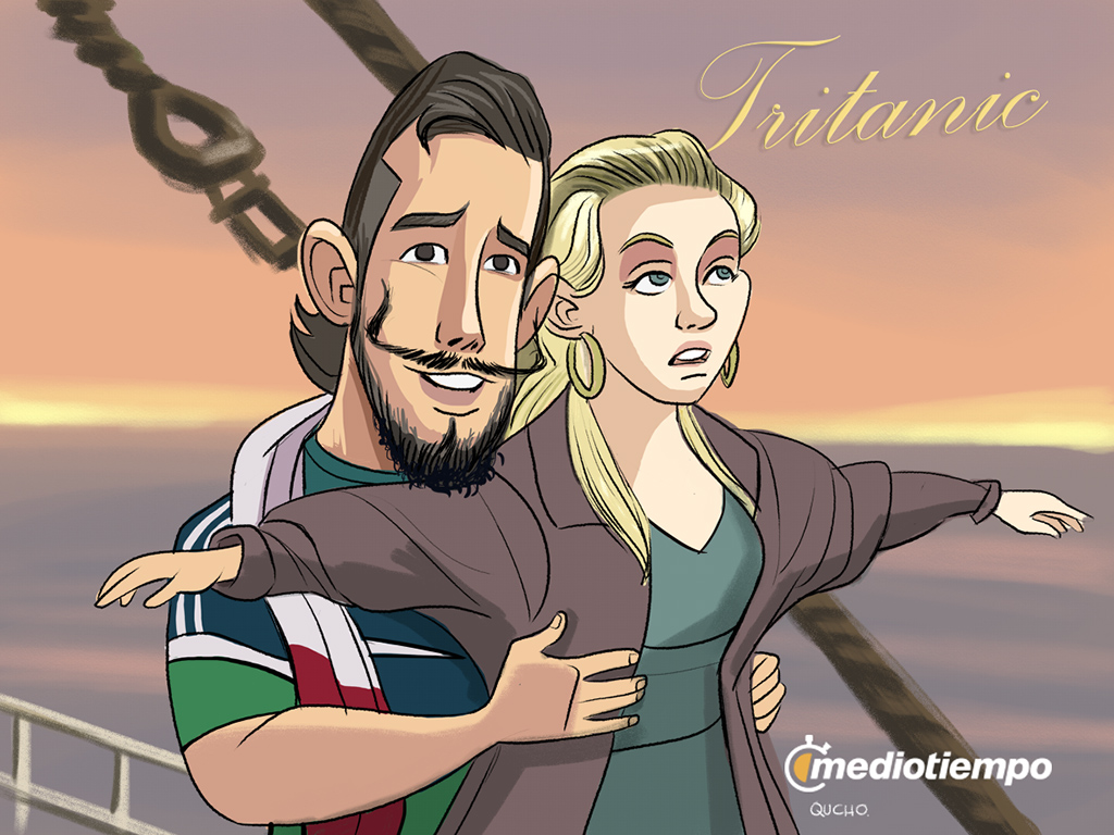 Alfredo y su novia, la pareja del momento